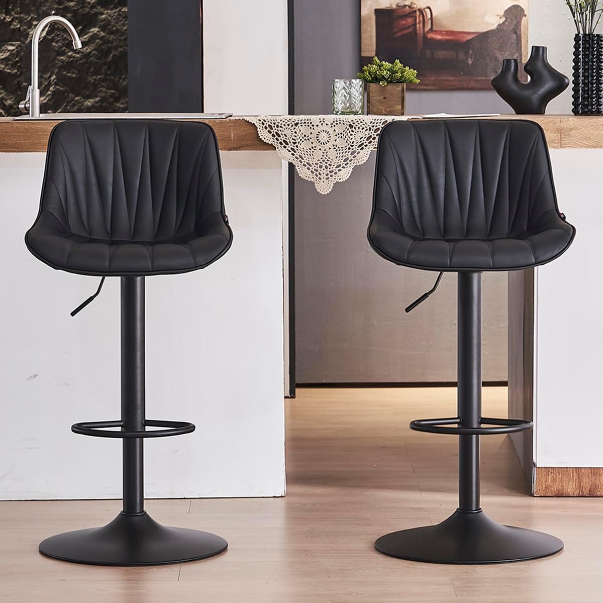 Aurelio 360° Adjustable Bar Stool Set