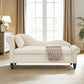 Modern Velvet Storage Chaise Lounge