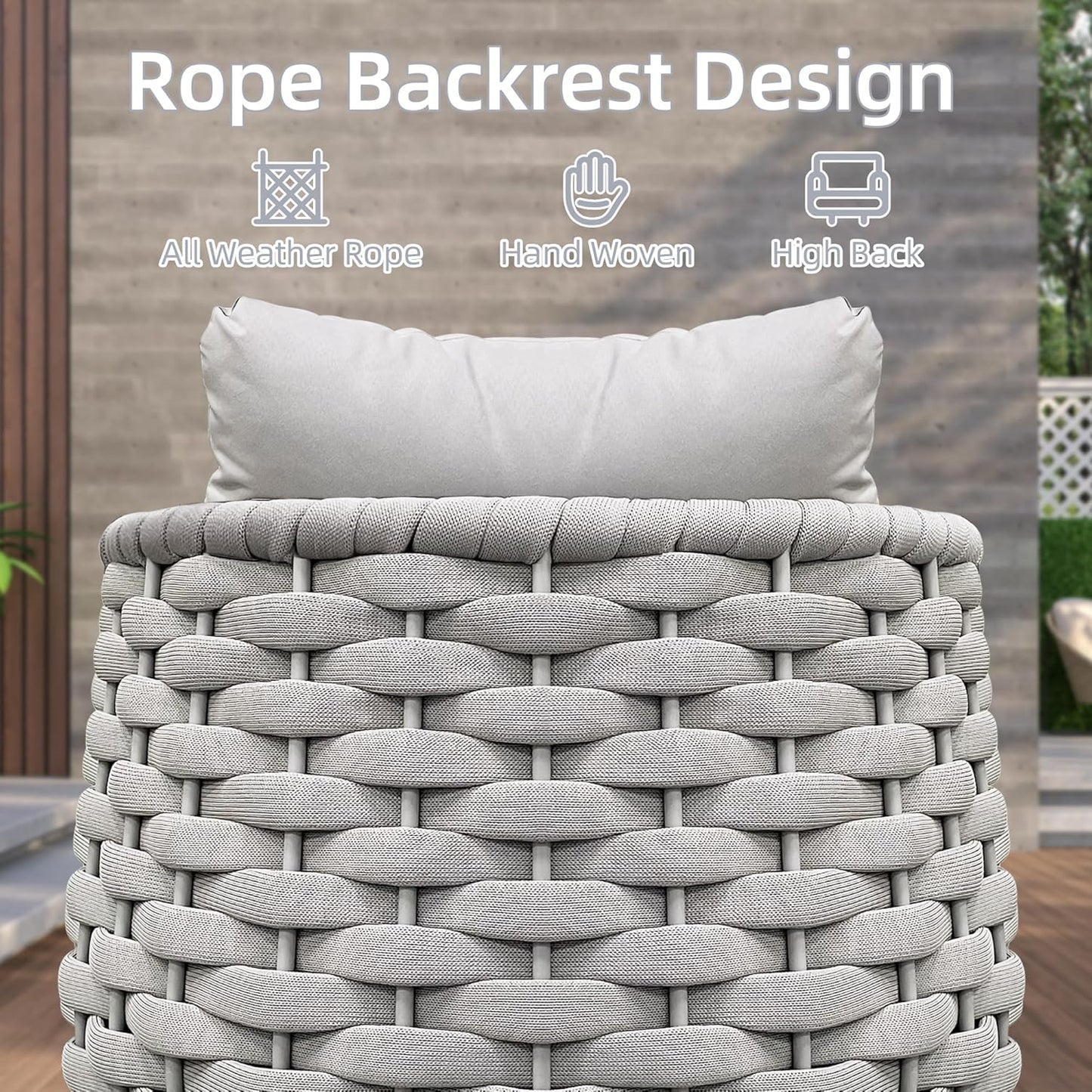 Riviera Rope Outdoor Conversation Set