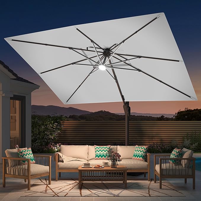 LumiShade LED Cantilever Umbrella