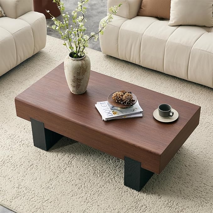 Architectural Block Base Coffee Table