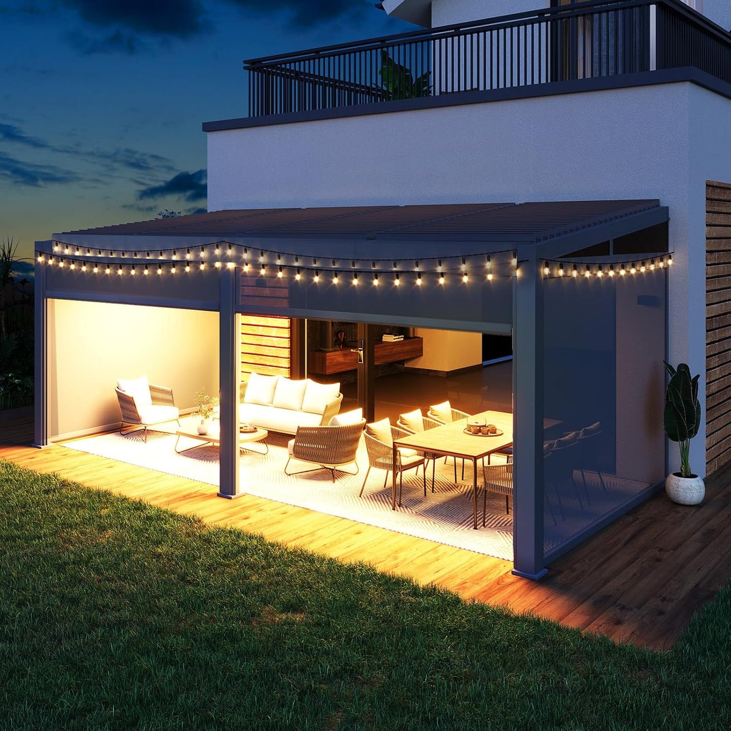 SkyShade Smart Louver Pergola