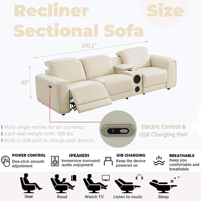 LuxeCinema™ Power Reclining Sectional