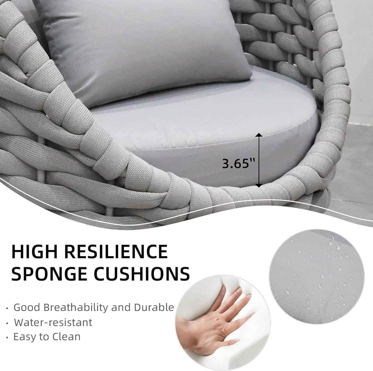 Riviera Rope Outdoor Conversation Set