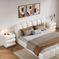 CloudCurve Faux Leather Nightstand Set