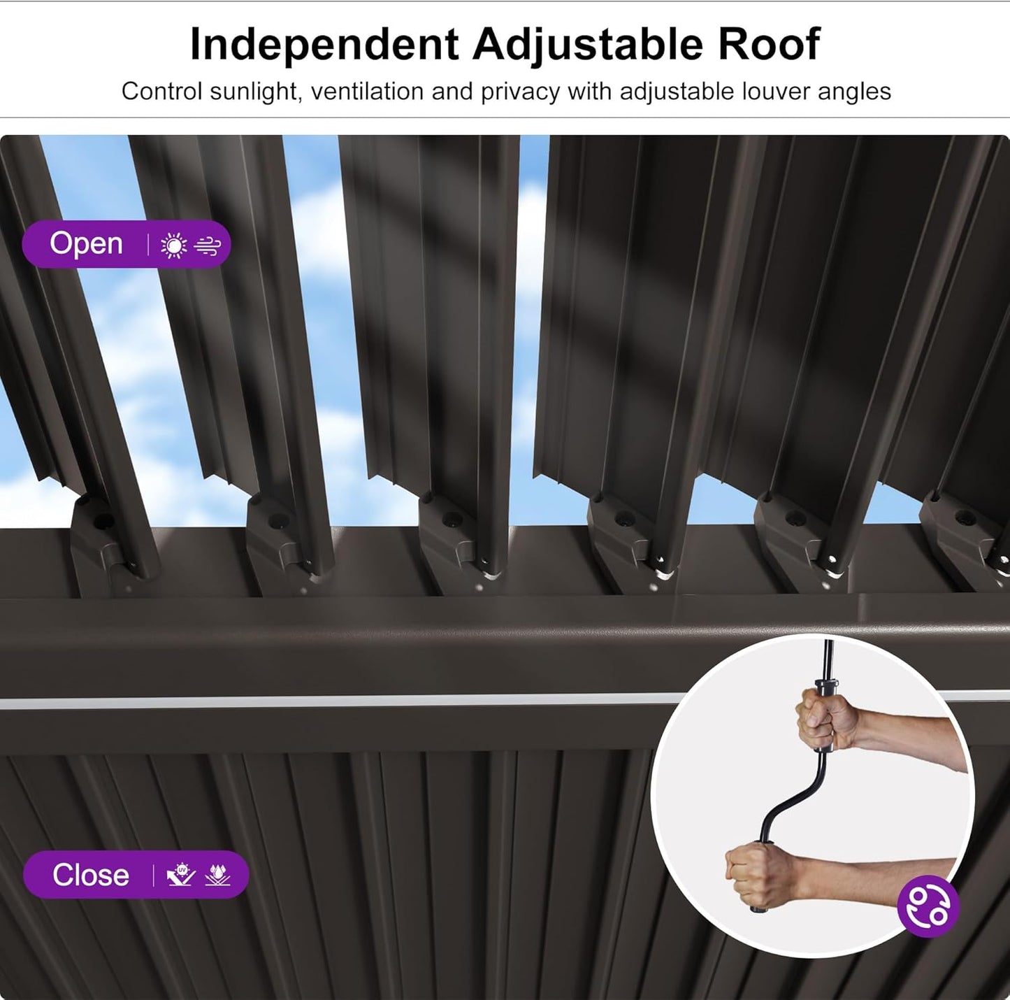 Solara Luxe Louvered Pergola