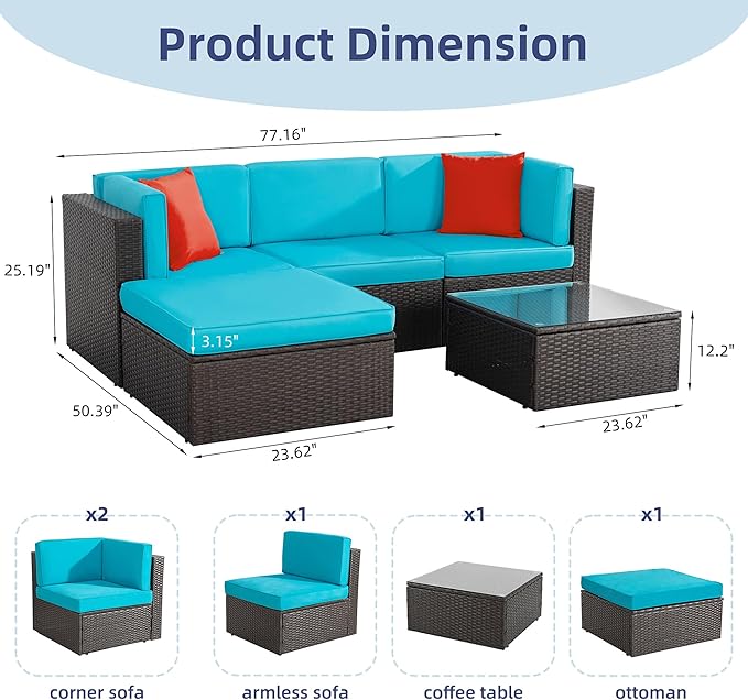 BreezeHaven Outdoor Sectional Set