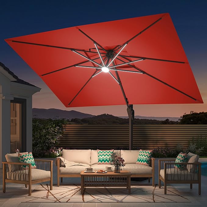 LumiShade LED Cantilever Umbrella
