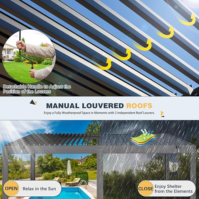SkyShade Smart Louver Pergola
