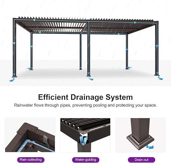 Modern Luxe Louvered Pergola