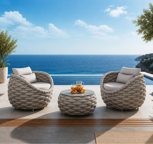 Riviera Rope Outdoor Conversation Set