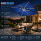 LumiShade LED Cantilever Umbrella