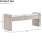 Modern Channel Tufted Upholstered Bench
