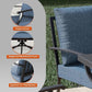 EmberGlow Patio Dining Set with Fire Pit Table