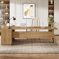 Grandview Executive L-Shaped Desk with File Storage