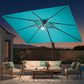 LumiShade LED Cantilever Umbrella