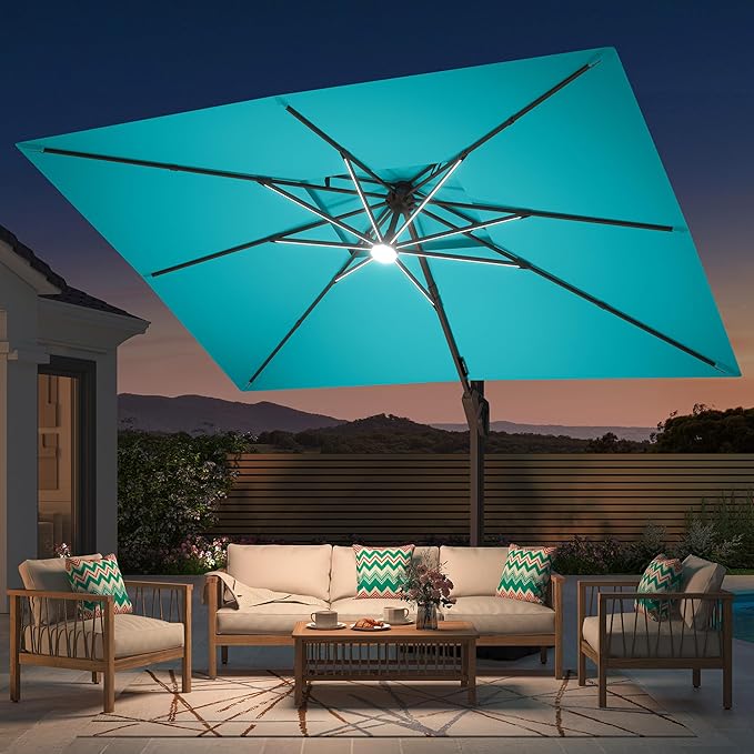 LumiShade LED Cantilever Umbrella