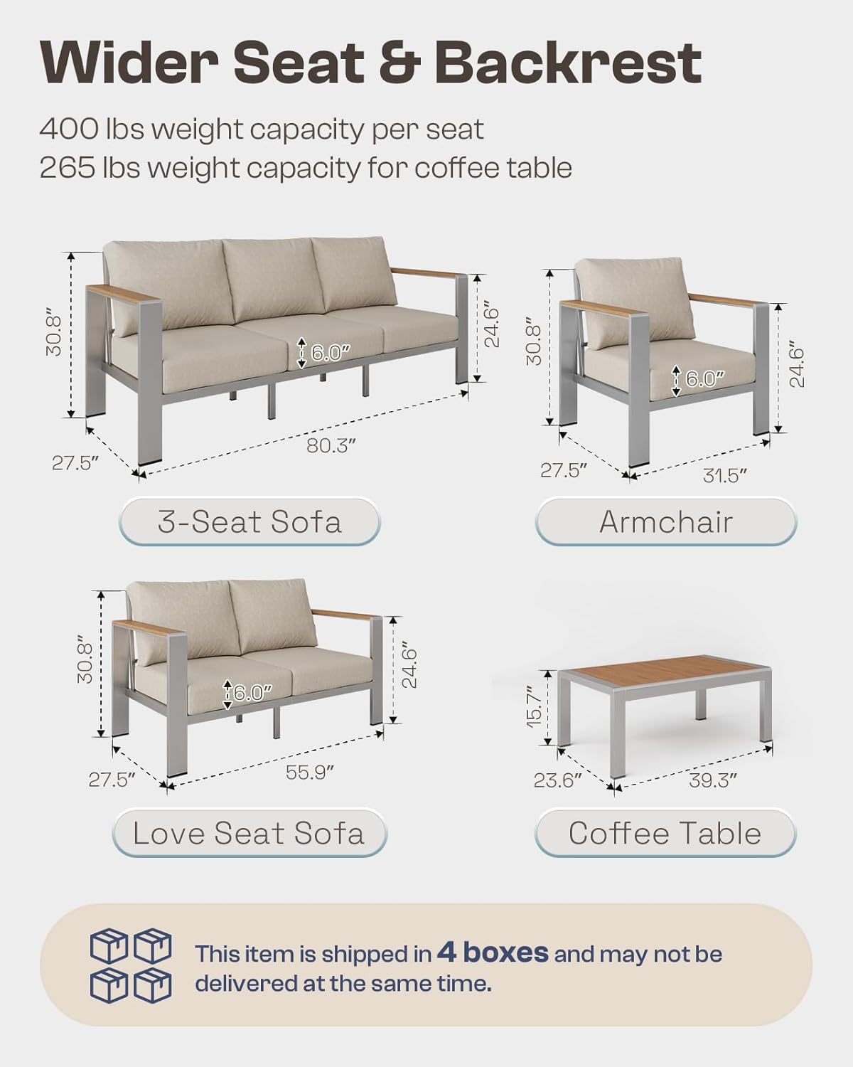 GrandVista Modular Outdoor Sofa Set
