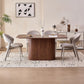 Monroe Fluted Pedestal Dining Table