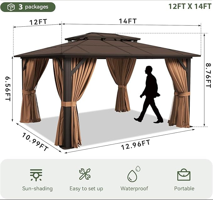 Escape Double Roof Gazebo