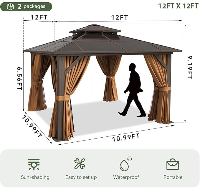 Escape Double Roof Gazebo