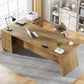 Grandview Executive L-Shaped Desk with File Storage