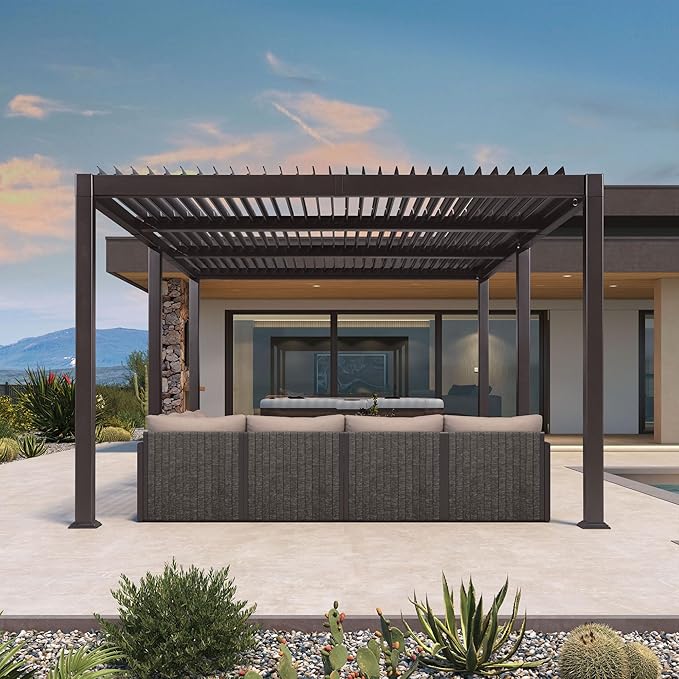 Modern Luxe Louvered Pergola