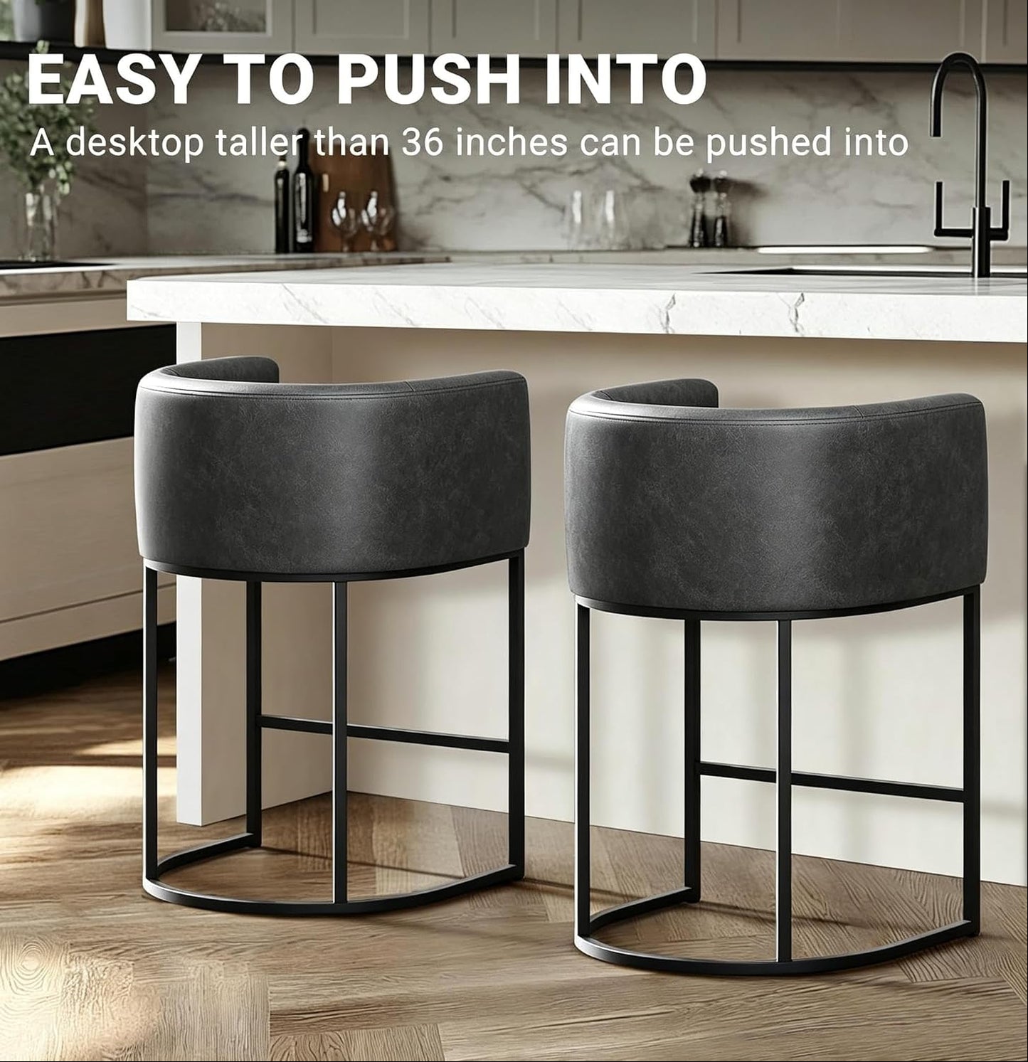 Luxe Curve Counter Stool Set