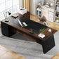 Grandview Executive L-Shaped Desk with File Storage