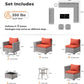 Sunset Ember 16-Piece Patio Fire Pit Set