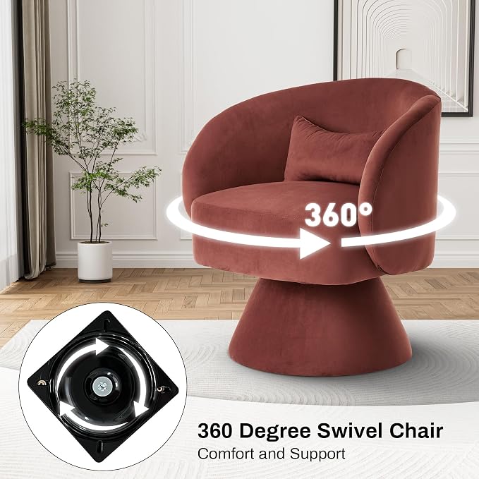 Nova™ Velvet Swivel Chair