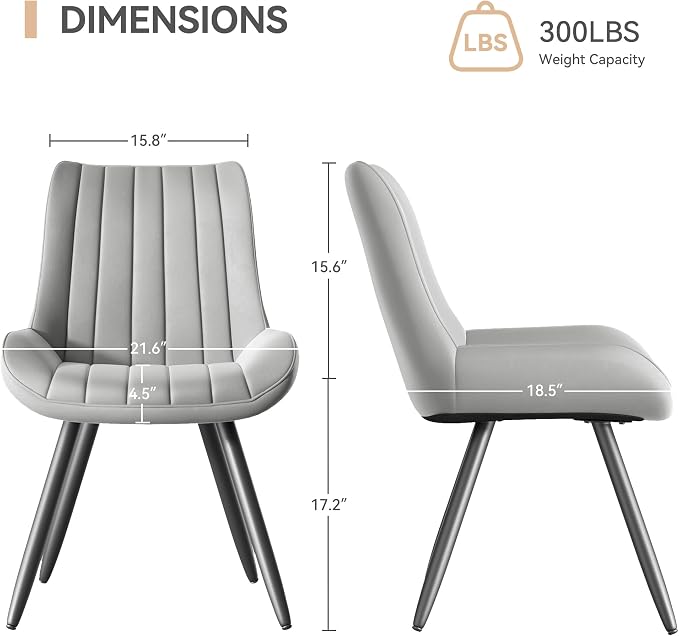 Lennox Upholstered Dining Chair Set