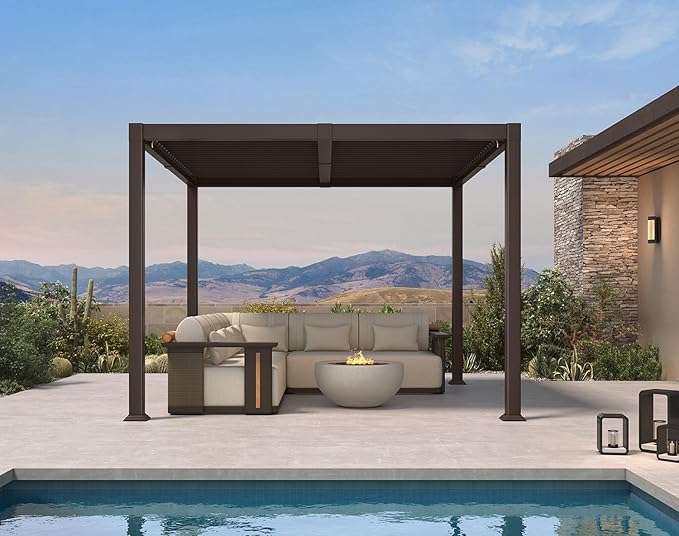 Modern Luxe Louvered Pergola