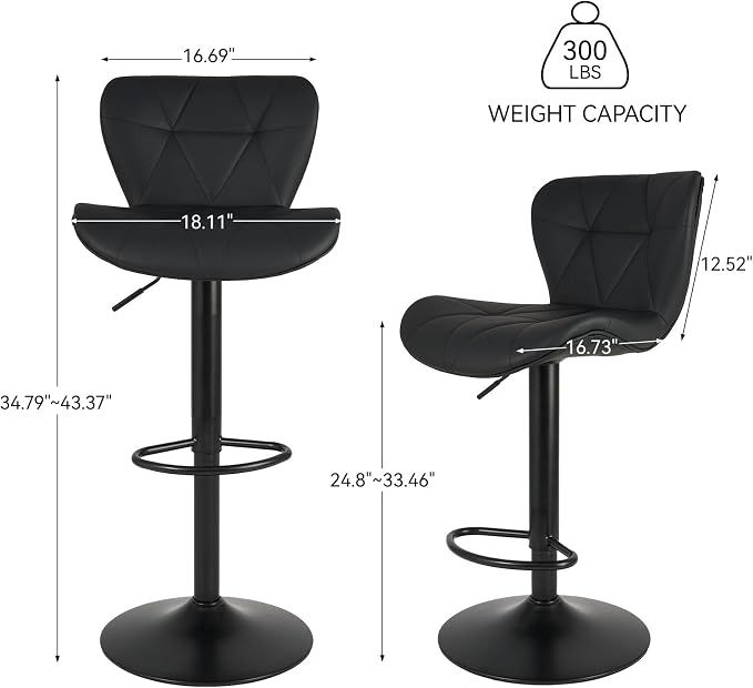 Aston Luxe Bar Stool Set