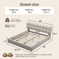 Luxe Bouclé Cloud Platform Bed