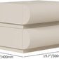 CloudCurve Faux Leather Nightstand Set