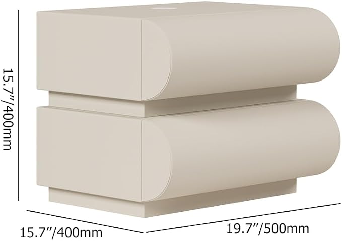 CloudCurve Faux Leather Nightstand Set