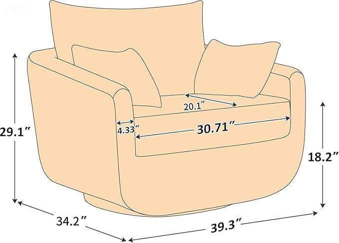 CozyCove™ 360° Swivel Accent Chair