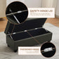 Modern Tufted Faux Leather Storage Bench