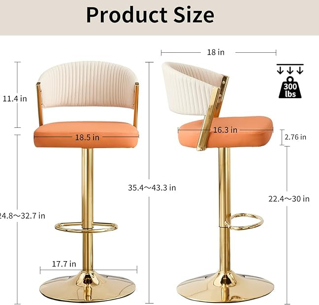 Crestview Luxe Adjustable Bar Stool Set