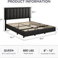 Floating LED Platform Bed