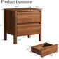 Mid-Century Walnut Nightstand Set