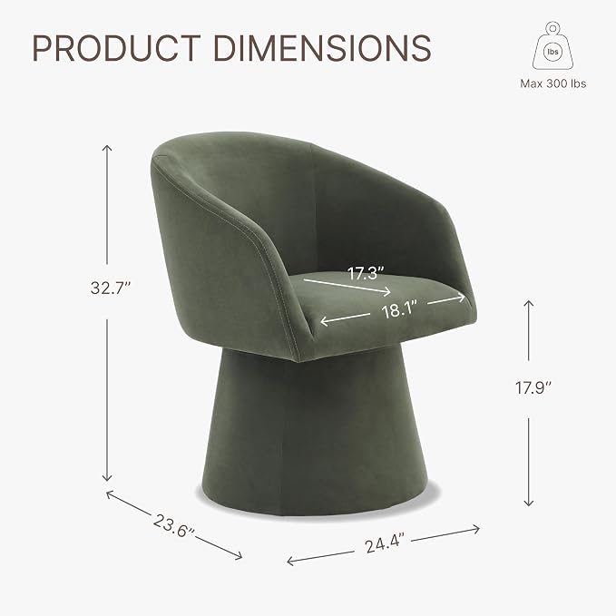 Bennett 360° Swivel Dining Chair Set