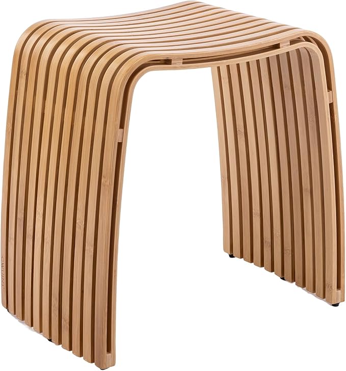 CurvaBamboo Shower Seat