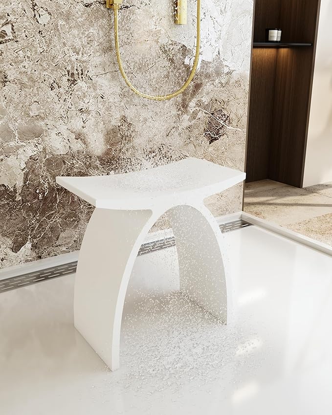 Minimalist Arched Shower Stool