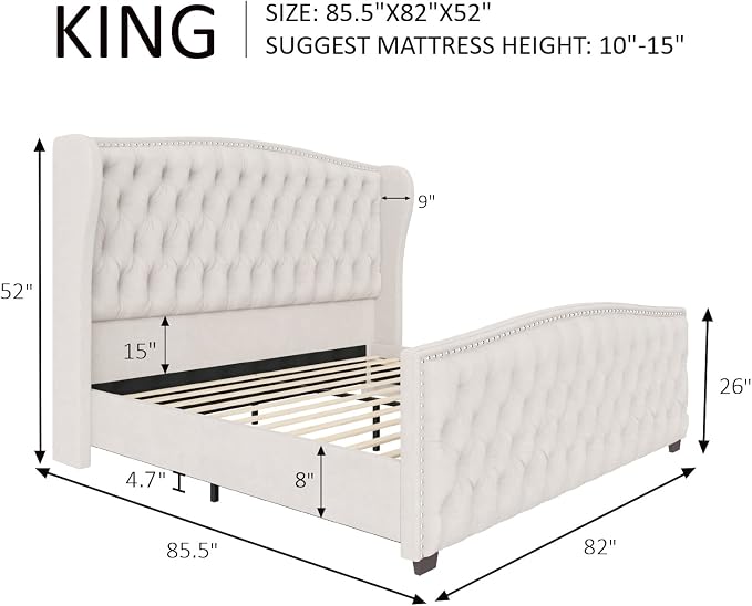 Modern Luxe Tufted Bed