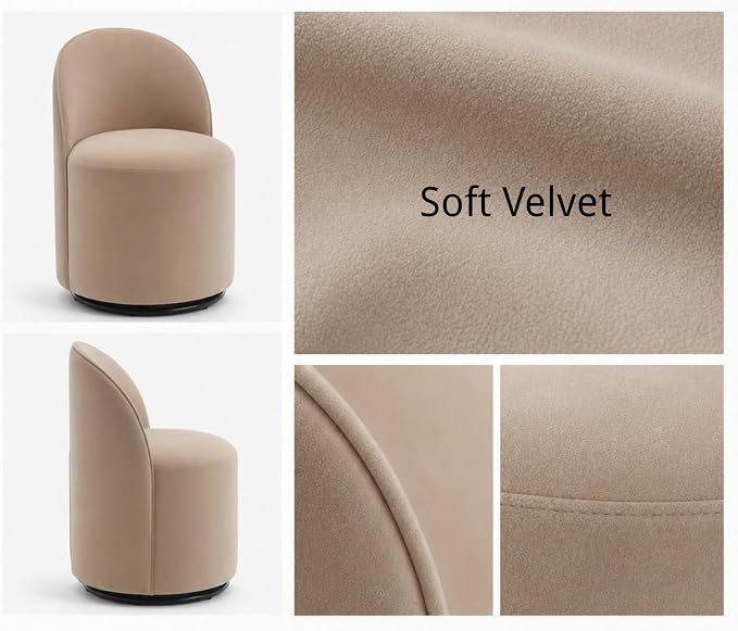 Alden 360° Upholstered Swivel Chair Set