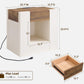 Modern Farmhouse Nightstand with Charging Station