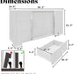 Modern High Gloss Dresser with Chrome Mirror Handles