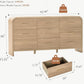 Modern Curved Oak Dresser